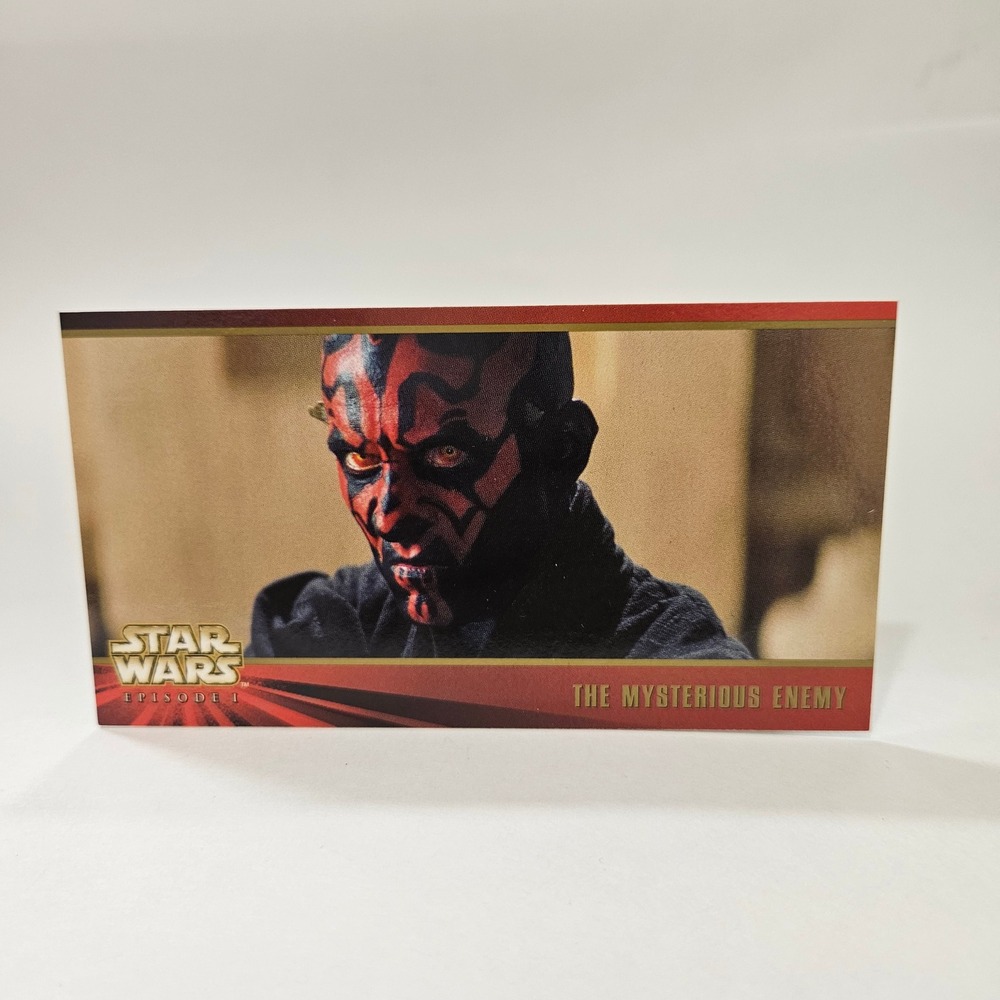 1999 Topps Star Wars Episode 1 Widevision Darth Maul Card 64 Mysterious Enemy